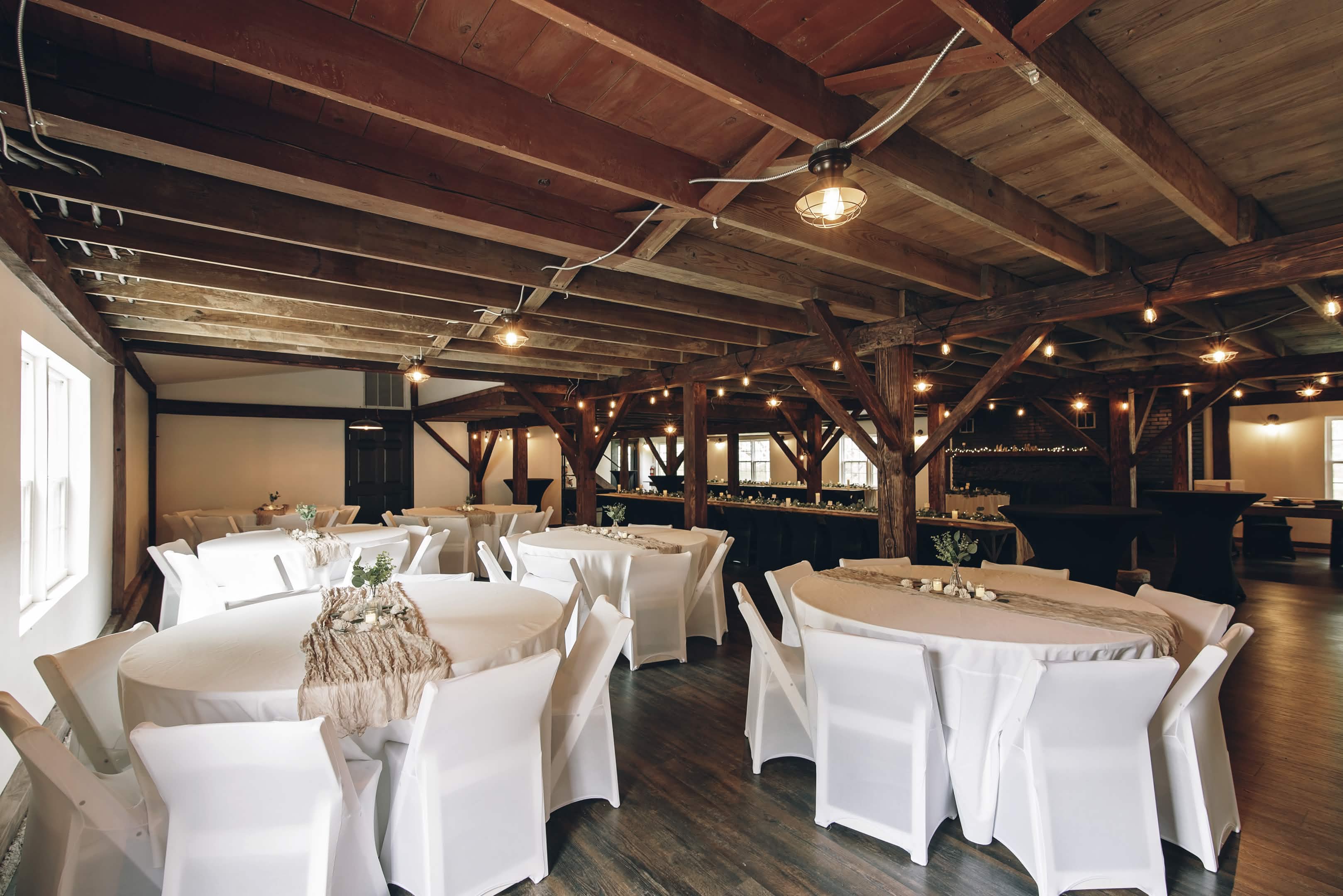 Barn Reception Setup