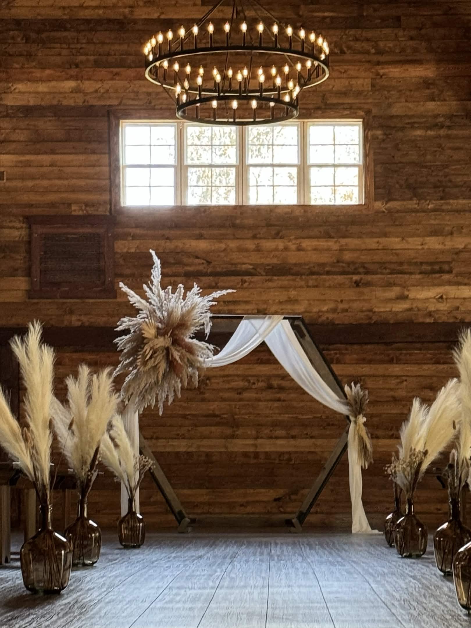 Barn Ceremony Setup